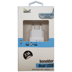 MEANIT Punjač kućni za smartphone, tablete, 2.1A - PUNJAČ ZA TABLET I SMARTPHONE USB 2