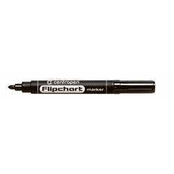 Marker Centropen 8550 za Flipchart črn valjasta konica 2,5 mm