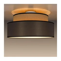 Plafonska svetiljka GRACE 1xE27/60W/230V prečnik 40 cm bež/braon