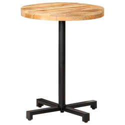 vidaXL Bistro miza okrogla O 60x75 cm robusten mangov les