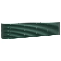 Povišena gredica Zelena 400 x 80 x 81 cm Čelik