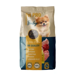PET PRO Suva hrana za štence i mlade pse svih rasa Baby sa piletinom, govedinom i svinjetinom, 12 kg