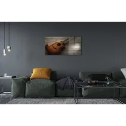 tulup.si Slika na steklu Kitara 125x50 cm 2 obešalnika