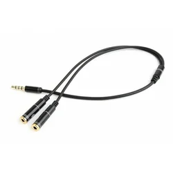 Gembird Adapter 3.5mm(4-pin) na dva 3.5mm(mikrofon + audio) 0.2m | CCA-417M
