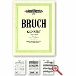 BRUCH: KONZERT G-MOLL OP.26,VIOLIN AND piano NOTE
