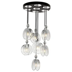 Opviq Luster Av-4317-7Kt, 95 cm, Crno-srebrne boje