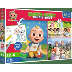 Trefl Puzzle 15 GIANT - Cocomelon, Vesel dan s prijatelji/Cocomelon FSC Mix 70%