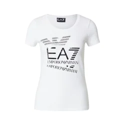 EA7 Emporio Armani Majica srebrna/bela