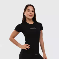 GymBeam Ženska majica kratkih rukava FIT Black