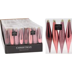 Set Ukrasa Za Jelku 4/1 Pink Flury