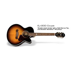 EPIPHONE ELEKTRO AKUSTIČNA KITARA EJ-200 Coupe VS