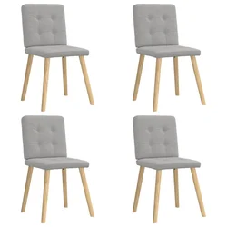 Vidaxl Jedilni stoli 4 kosi Cloud Grey Fabric