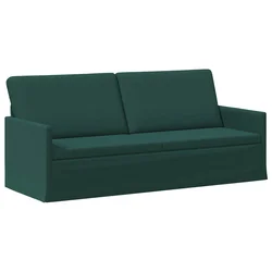 vidaXL 3-sedna sofa Temno zelena 190 x 81 x 82 cm Blago