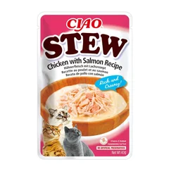 INABA Stew paprikaš za mačke - Piletina i losos 12x40g