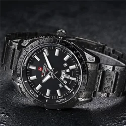 Naviforce 9038 black muški sat sa metalnom narukvicom