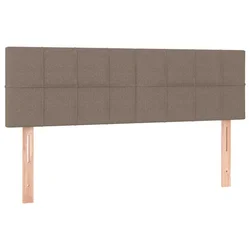 Vidaxl Posteljno vzglavje taupe 144x5x78/88 cm blago