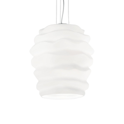 Ideal Lux - Luster na sajli KARMA 1xE27/60W/230V prečnik 38 cm bela