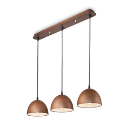 Ideal Lux - Luster na sajli FOLK 3xE27/60W/230V braon