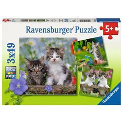 Ravensburger - Puzzle 3x49 Kittens - 40 - 80 kosov