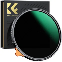 K&F 82MM, multi -function can be adjusted black mist 1/4 & ND8 ~ 128, high -definition, waterproof,