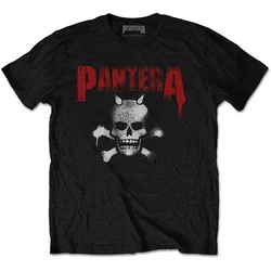 Pantera Unisex majica Horned Skull Stencil (Back Print) L