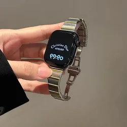 Biaodaige Zamenska narukvica za pametni sat za Apple Watch, Srebrna