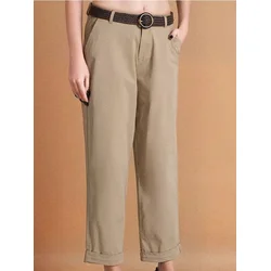 Sinsay - Pantalone s kaišem - BEŽ