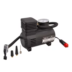 SAL Kompresor, auto, 12 V, 18 bar, 250 PSI - 90304, Crni