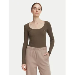 Guess Bluza V4BP07 K8RT2 Khaki Slim Fit