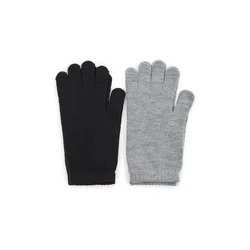 Black and grey womens gloves 2 pcs ORSAY - Womens