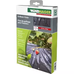 Folija za jagode 10x1.5m crna Windhager