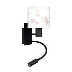 Brilagi - LED fleksibilna lampa BOBO 1xE27/25W/230V + LED/3W crna/krem/zečići