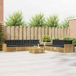 Set vanjskih sofa 8 kom. Bijela i antracit