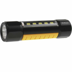 CAT LED žepna svetilka z zaponko za pas CAT deluje na baterije 190 g črne, rumene barve