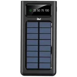 MEANIT Solarni prenosivi punjač sa lampom P1, crni