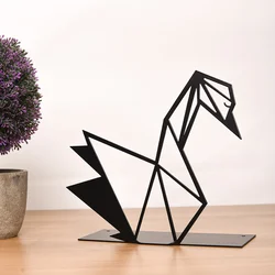 Aberto Design Dekorativna figura Swan, 20x15 cm, 1.5 mm, Crna