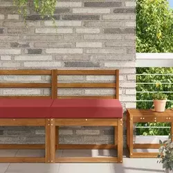 Jastuk za vanjsku sofU boja crnog vina 60 x 60 x 8 cm Poliester