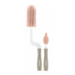 KikkaBoo set silikonskih čekti za čišćenje flašica i cucli 2 dela Pink ( KKB90076 )