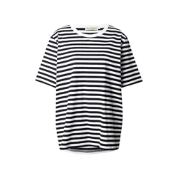 Marimekko Majica TASARAITA črna/bela