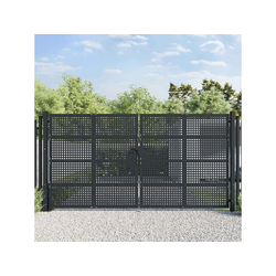 Vrtna vrata antracit 400x175 cm čelik