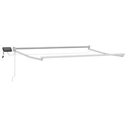 Električni sklopivi okvir tende Bijeli 3,5 x 2 m Aluminij