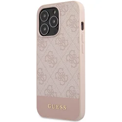 GUESS Maska za telefon iPhone 15 Pro 6.1 GUHCP15LG4GLPI, Roze