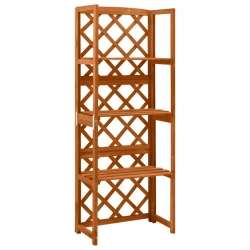 VIDAXL Oporna mreža s policami 55x30x140 cm trVIDAXL les jel