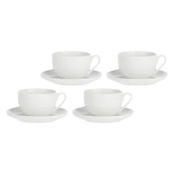 LA PORCELLANA BIANCA CORTE Set 4 skodelic s podstavkom 450 ml