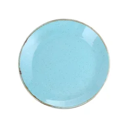 Porcelain plate, 24 cm, Seasons, Turquoise - Porland