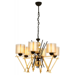 Opviq Luster Av-4301-6S, 95 cm, Crno-zlatni