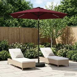 Suncobran za vrt s LED svjetlima i postoljem 230 x 230 cm