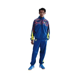 NIKE Športne hlače modra/limeta