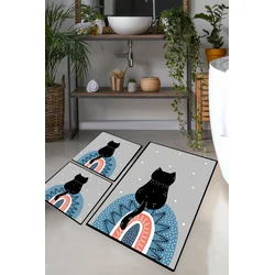 Lessentiel Maison Set 3 prostirke za kupatilo Šareni
