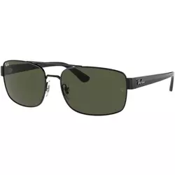 Ray-Ban RB3687 002/31 L (61) Črna/Zelena